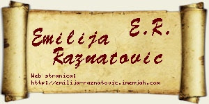 Emilija Ražnatović vizit kartica